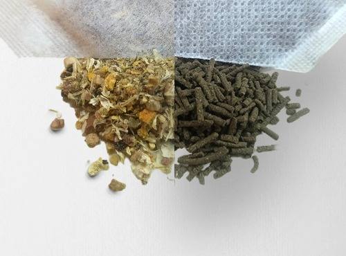 兩種代用茶茶包填充內料